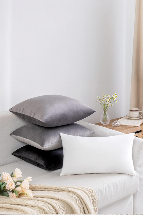 Față de pernă FLOMEJA GREY 40х40 cm, Culoare: gri, IVET.RO - Reduceri de până la -80%