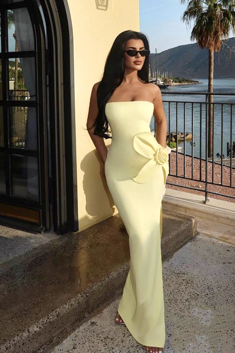 Rochie PRAJINA, Culoare: galben, IVET.RO - Reduceri de până la -80%