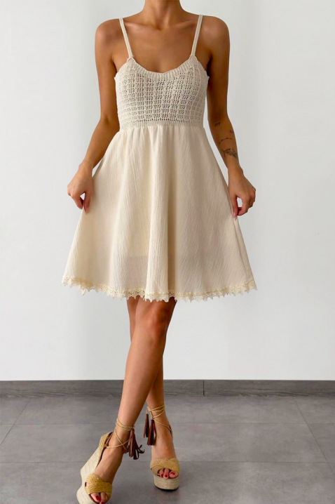 Rochie EMERIDA, Culoare: ecru, IVET.RO - Reduceri de până la -80%