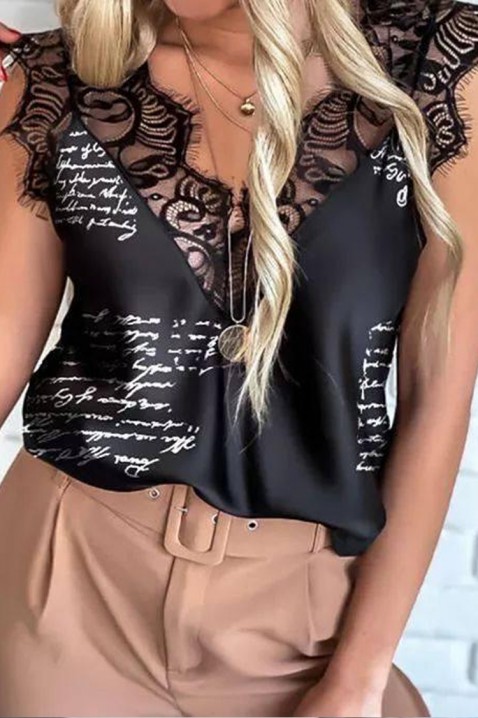 Top BONESITA BLACK, Culoare: negru, IVET.RO - Reduceri de până la -80%