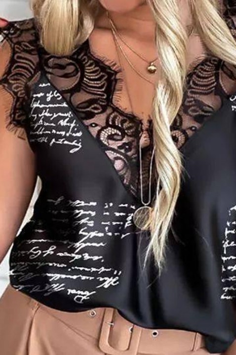 Top BONESITA BLACK, Culoare: negru, IVET.RO - Reduceri de până la -80%