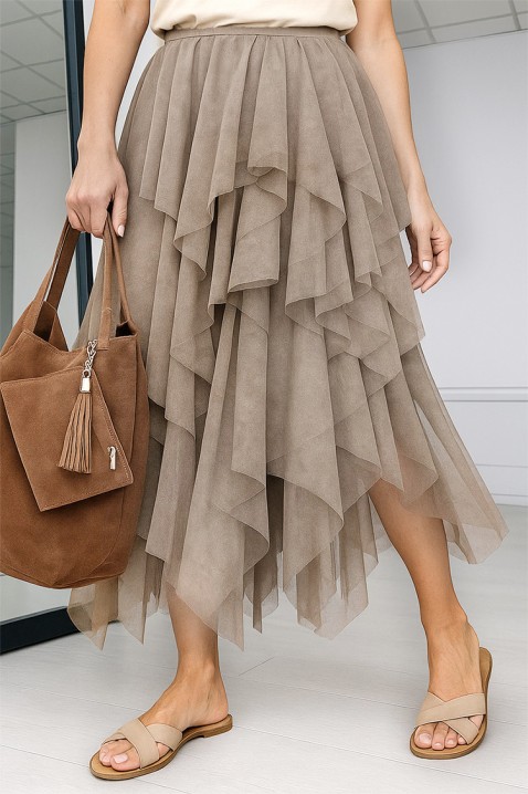 Fustă ANITALIA BEIGE, Culoare: bej, IVET.RO - Reduceri de până la -80%