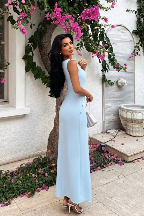 Rochie SVETLINA, Culoare: albastru deschis, IVET.RO - Reduceri de până la -80%
