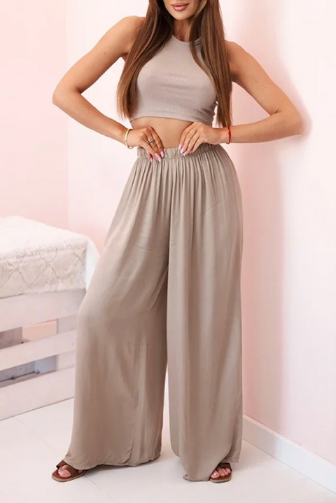 Pantaloni ZALMERFA CAMEL, Culoare: maro deschis    , IVET.RO - Reduceri de până la -80%