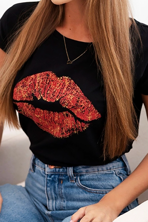 Tricou KISSANA, Culoare: negru, IVET.RO - Reduceri de până la -80%