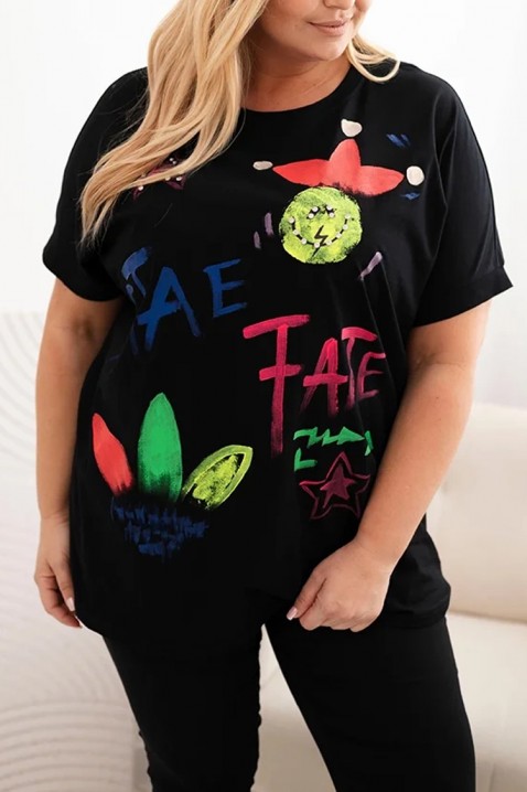Tricou FRAXELZA BLACK, Culoare: negru, IVET.RO - Reduceri de până la -80%