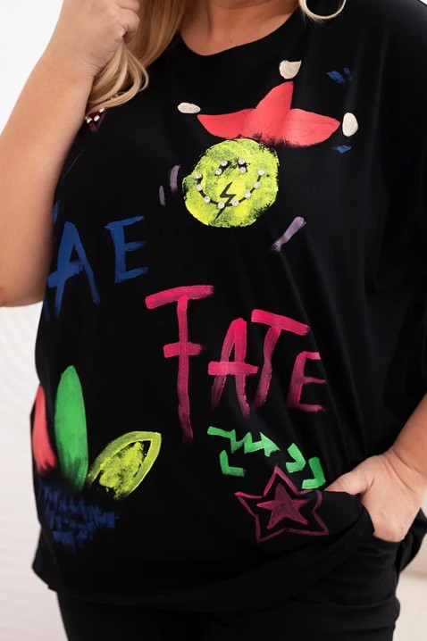 Tricou FRAXELZA BLACK, Culoare: negru, IVET.RO - Reduceri de până la -80%
