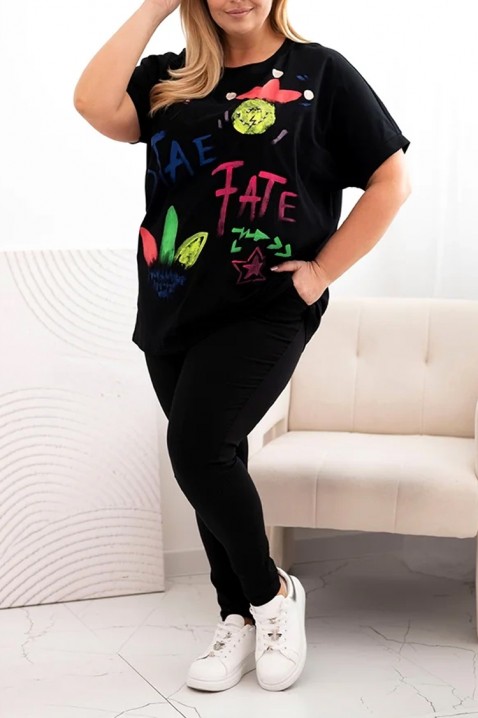 Tricou FRAXELZA BLACK, Culoare: negru, IVET.RO - Reduceri de până la -80%