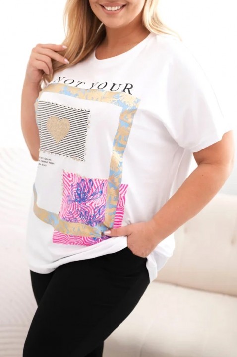 Tricou NOSTERFA WHITE, Culoare: alb, IVET.RO - Reduceri de până la -80%