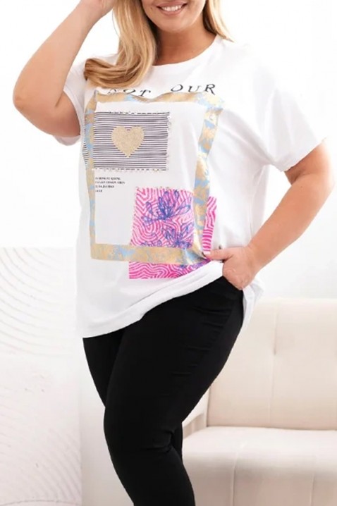 Tricou NOSTERFA WHITE, Culoare: alb, IVET.RO - Reduceri de până la -80%