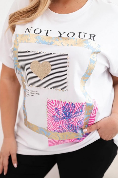 Tricou NOSTERFA WHITE, Culoare: alb, IVET.RO - Reduceri de până la -80%