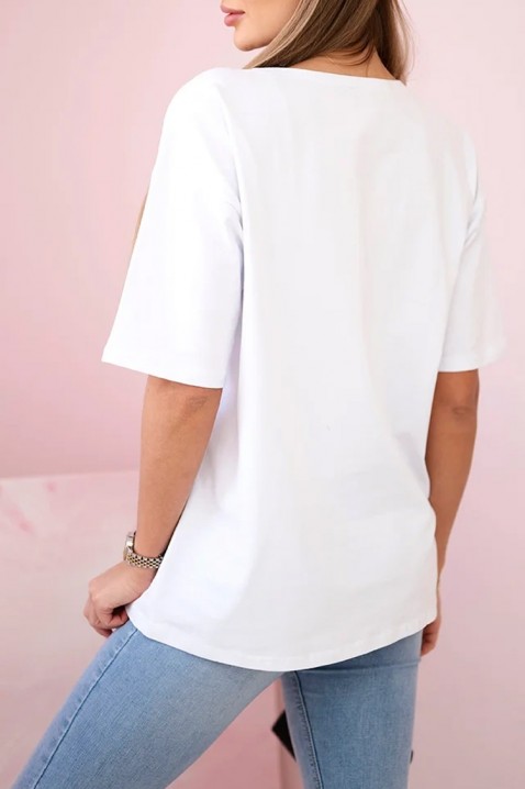 Tricou GLOMENDA WHITE, Culoare: alb, IVET.RO - Reduceri de până la -80%