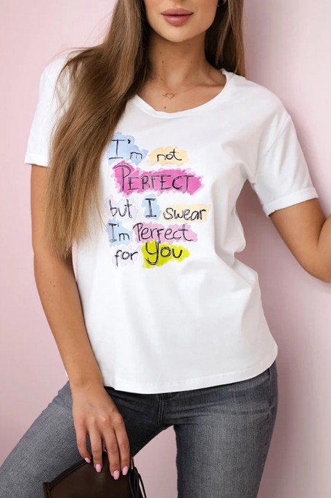 Tricou DERONZA WHITE, Culoare: alb, IVET.RO - Reduceri de până la -80%
