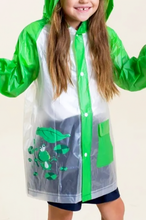 Pelerină de ploaie pentru copii RAININA, Culoare: verde, IVET.RO - Reduceri de până la -80%