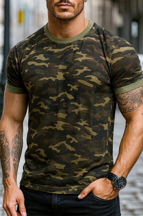 Tricou bărbați ROLVO - Tricouri | Ivet.RO Tricou bărbați ROLVO, Culoare: khaki, IVET.RO - Reduceri de până la -80%