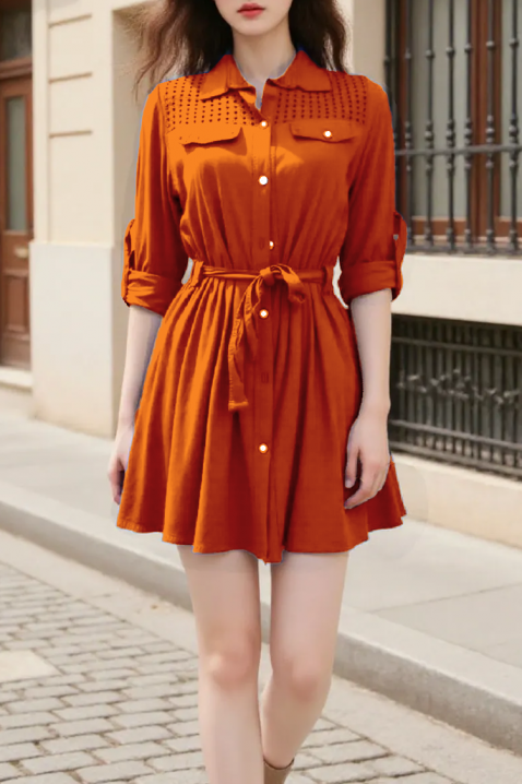 Rochie DELFERZA ORANGE, Culoare: portocaliu, IVET.RO - Reduceri de până la -80%