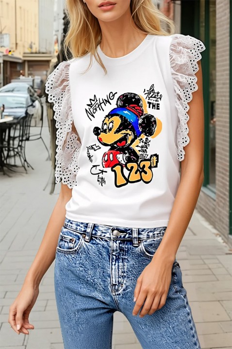 Tricou SIOFELA, Culoare: alb, IVET.RO - Reduceri de până la -80%