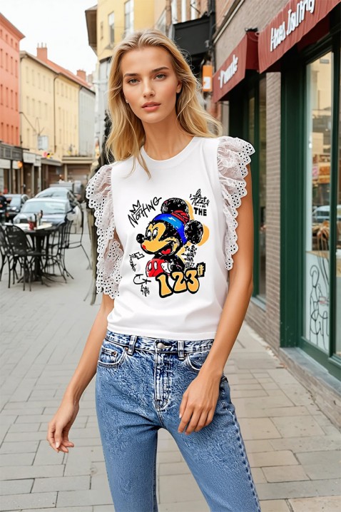 Tricou SIOFELA, Culoare: alb, IVET.RO - Reduceri de până la -80%