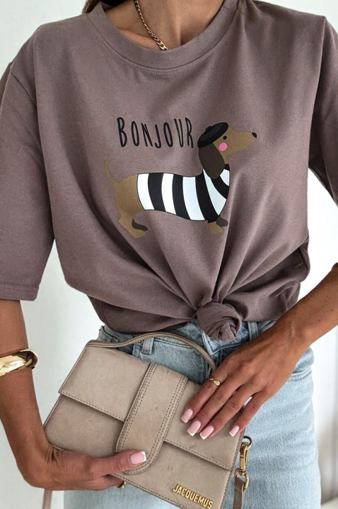 Tricou ERTIOSA MOCHA, Culoare: mocca, IVET.RO - Reduceri de până la -80%