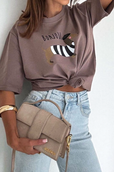 Tricou ERTIOSA MOCHA, Culoare: mocca, IVET.RO - Reduceri de până la -80%