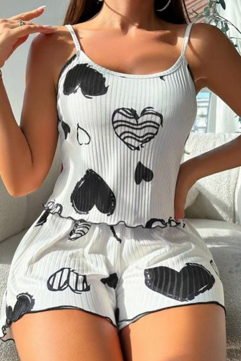 Pijama MOLINRA BLACK, Culoare: negru și alb, IVET.RO - Reduceri de până la -80%