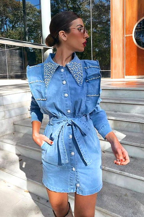 Rochie DENLONZA, Culoare: albastru, IVET.RO - Reduceri de până la -80%