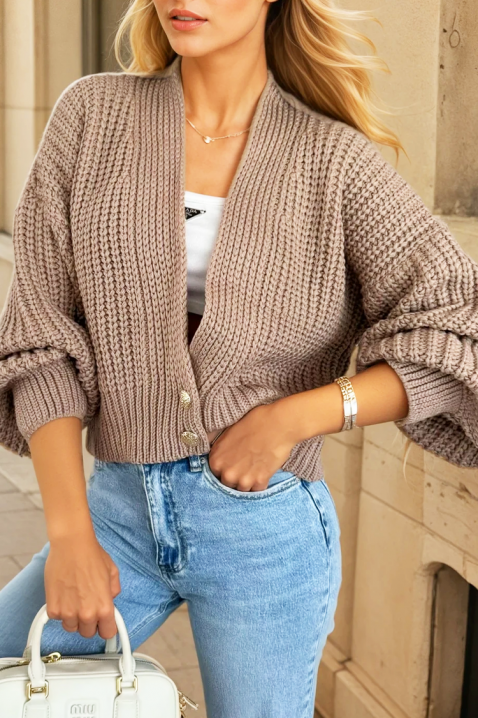 Cardigan VLANENA BEIGE, Culoare: bej, IVET.RO - Reduceri de până la -80%