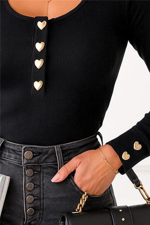 Bluză damă SILVINA BLACK, Culoare: negru, IVET.RO - Reduceri de până la -80%