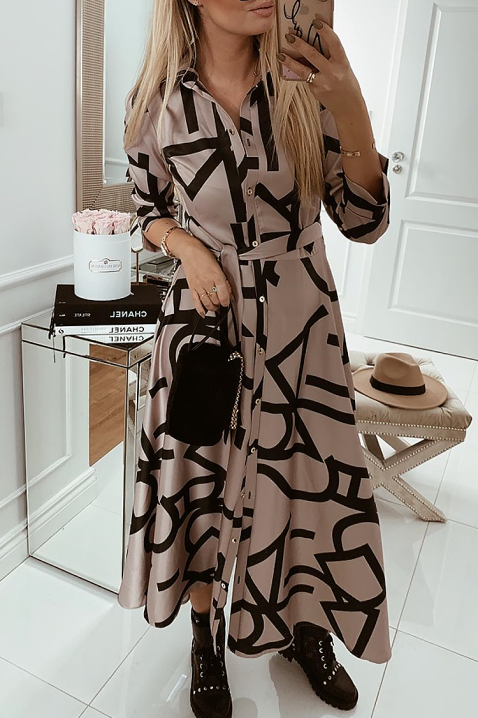 Rochie NOVELIRA, Culoare: bej, IVET.RO - Reduceri de până la -80%