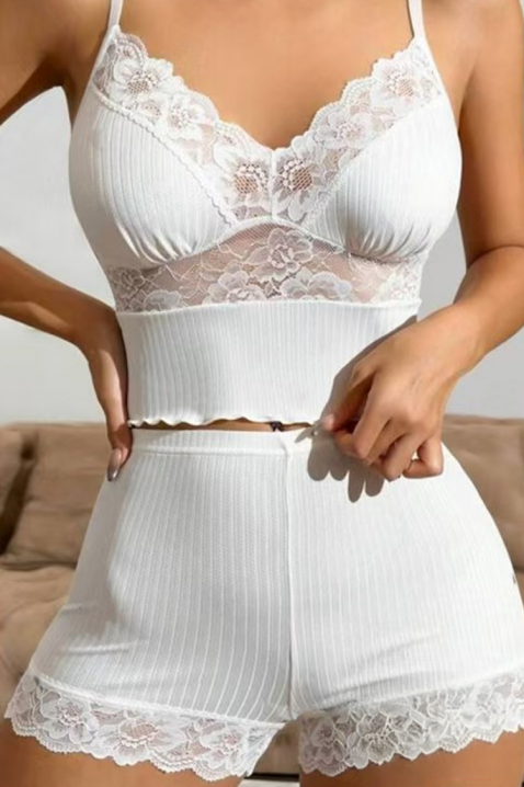 Pijama DLENTINA WHITE, Culoare: alb, IVET.RO - Reduceri de până la -80%