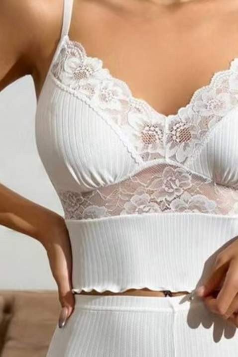 Pijama DLENTINA WHITE, Culoare: alb, IVET.RO - Reduceri de până la -80%