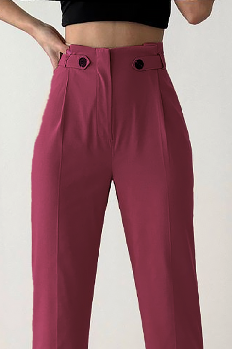Pantaloni ALINIZA BORDO, Culoare: bordo, IVET.RO - Reduceri de până la -80%