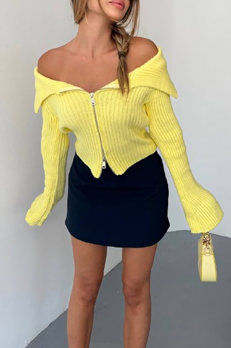 Cardigan TREMORDA YELLOW, Culoare: galben, IVET.RO - Reduceri de până la -80%