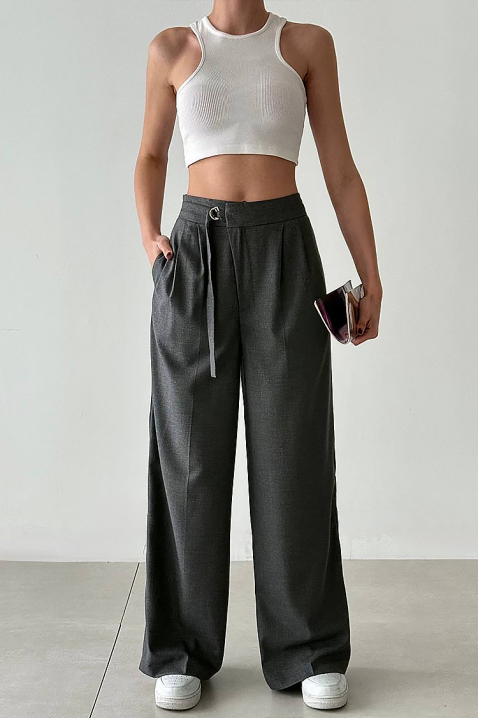 Pantaloni ELAINA GRAFIT, Culoare: grafit, IVET.RO - Reduceri de până la -80%