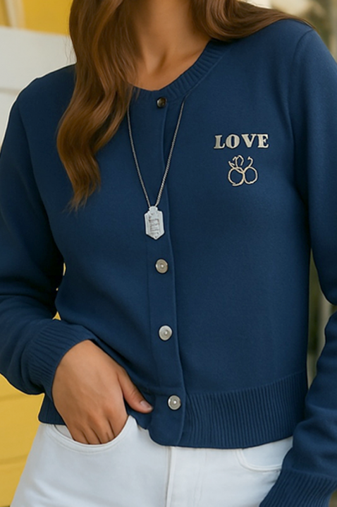 Cardigan FRALINZA NAVY, Culoare: bleumarin, IVET.RO - Reduceri de până la -80%