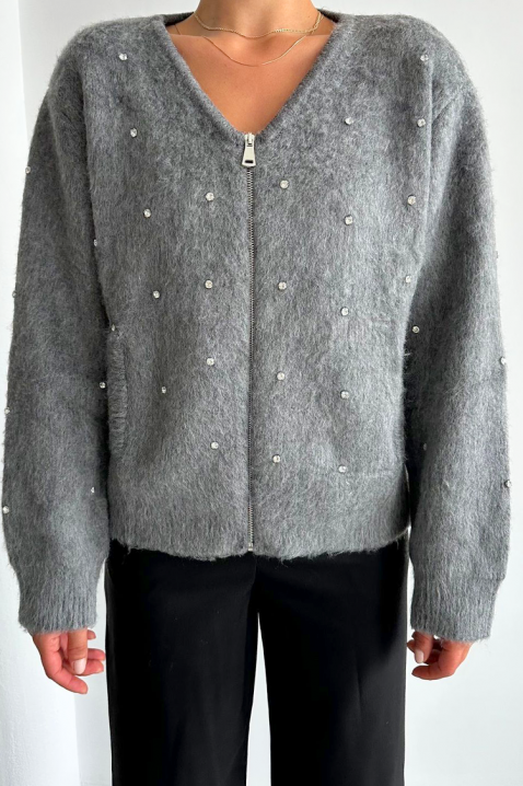 Cardigan KRELONFA, Culoare: gri, IVET.RO - Reduceri de până la -80%