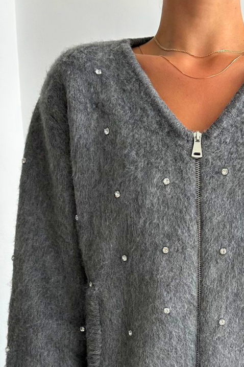 Cardigan KRELONFA, Culoare: gri, IVET.RO - Reduceri de până la -80%