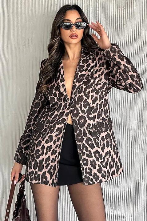 Sacou BORMELZA, Culoare: leopard, IVET.RO - Reduceri de până la -80%