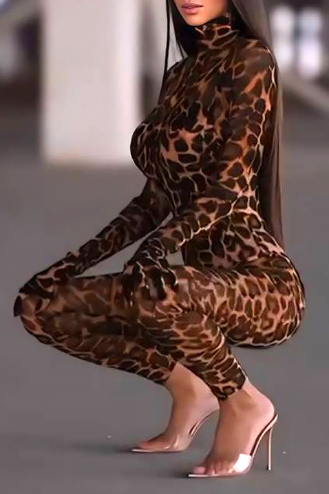 Salopetă CRALINZA, Culoare: leopard, IVET.RO - Reduceri de până la -80%