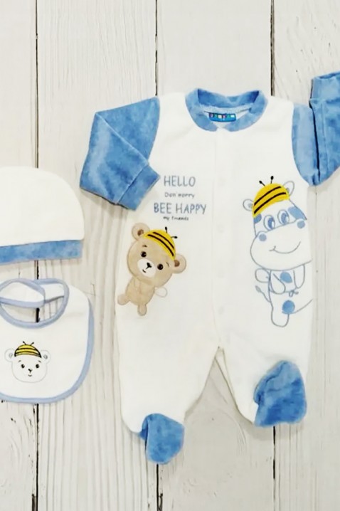 Set bebeluși MUKINI BLUE, Culoare: albastru, IVET.RO - Reduceri de până la -80%