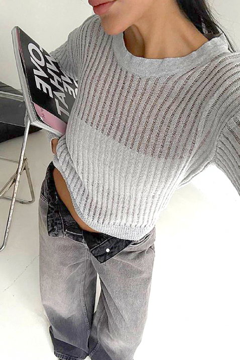 Pulover DELUANA GREY, Culoare: gri, IVET.RO - Reduceri de până la -80%