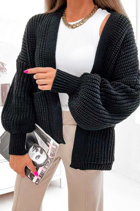 Cardigan KOMFINA, Culoare: negru, IVET.RO - Reduceri de până la -80%