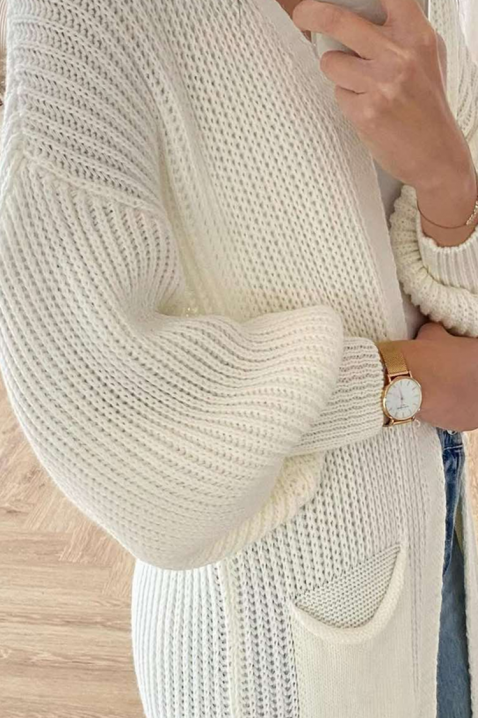 Cardigan GLORINDA, Culoare: alb, IVET.RO - Reduceri de până la -80%