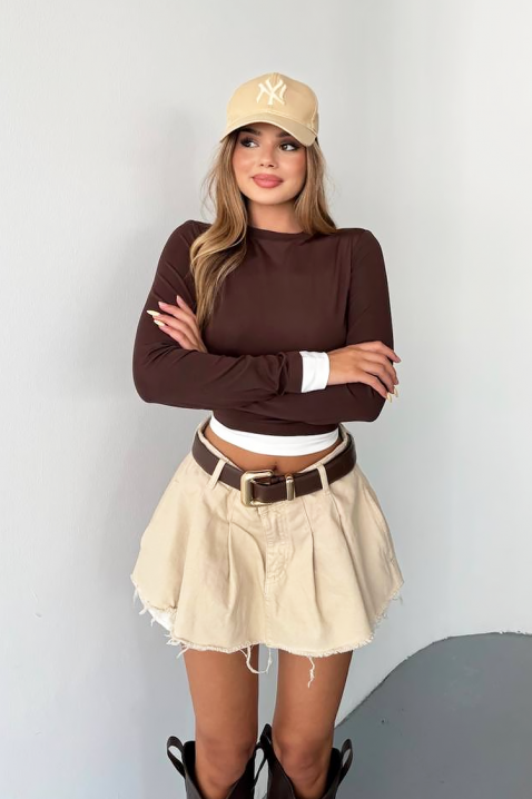 Bluză damă SERGNOZA BROWN, Culoare: maro, IVET.RO - Reduceri de până la -80%