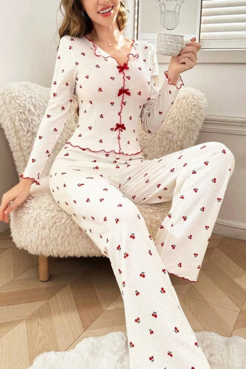 Pijama HARZANA, Culoare: alb, IVET.RO - Reduceri de până la -80%