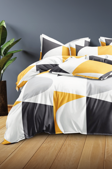 Lenjerie de pat ZERDOLMA 160x200 cm bumbac 4 piese, Culoare: multicolor, IVET.RO - Reduceri de până la -80%