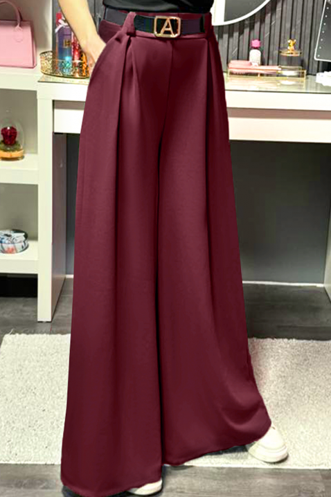Pantaloni ILOPERNA BORDO, Culoare: bordo, IVET.RO - Reduceri de până la -80%