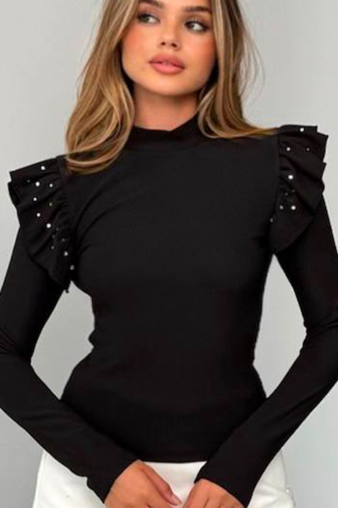 Bluză damă NELFORZA BLACK, Culoare: negru, IVET.RO - Reduceri de până la -80%