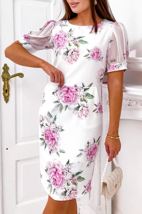 Rochie GRENZINA WHITE, Culoare: alb, IVET.RO - Reduceri de până la -80%