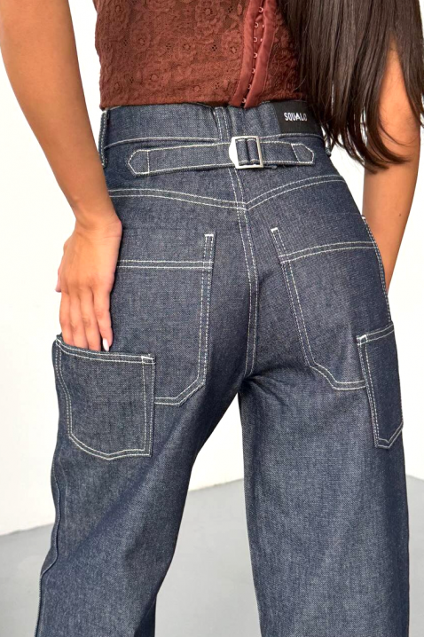 Blugi DENIMZA NAVY, Culoare: bleumarin, IVET.RO - Reduceri de până la -80%